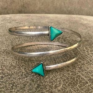 Distressed Turquoise Cuff